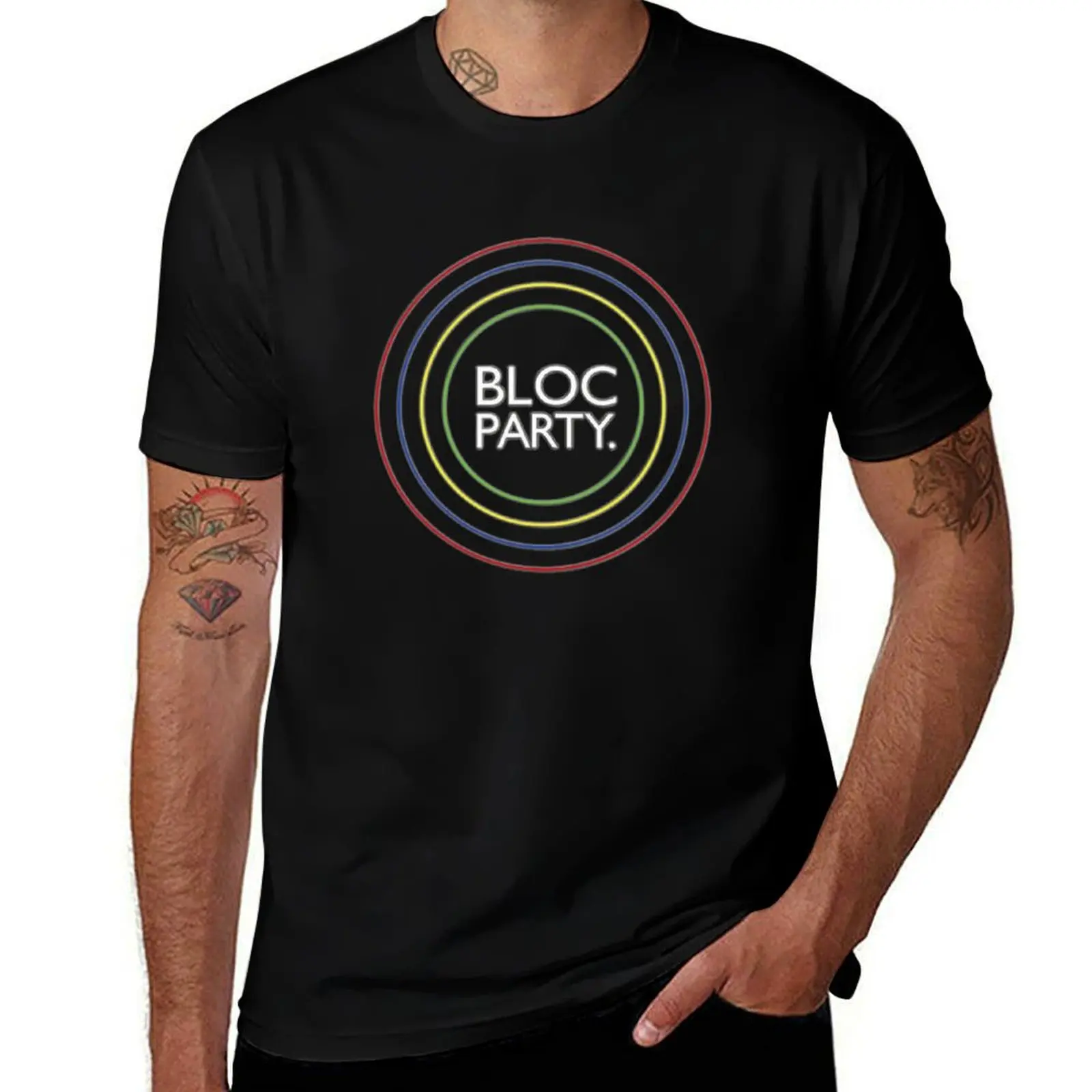Bloc Party Rock T-Shirt boys animal print anime figures oversized t shirt man t shirt Men's t shirts